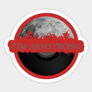 Tim Armstrong moon vinyl Sticker